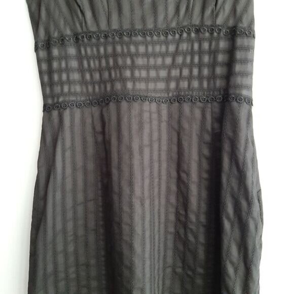 FRANCESCA MAMMOLITI Sleeveless Babydoll Scoop Neck Dress Black Sz 10 - Picture 5 of 16